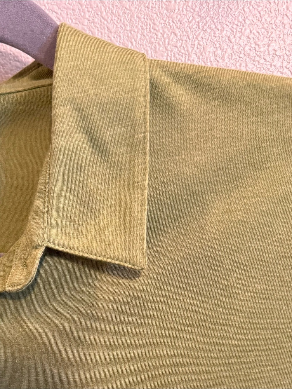 Stio Olive Green Collared Double Pocket Roll Tab Knit Top - Picture 10 of 10
